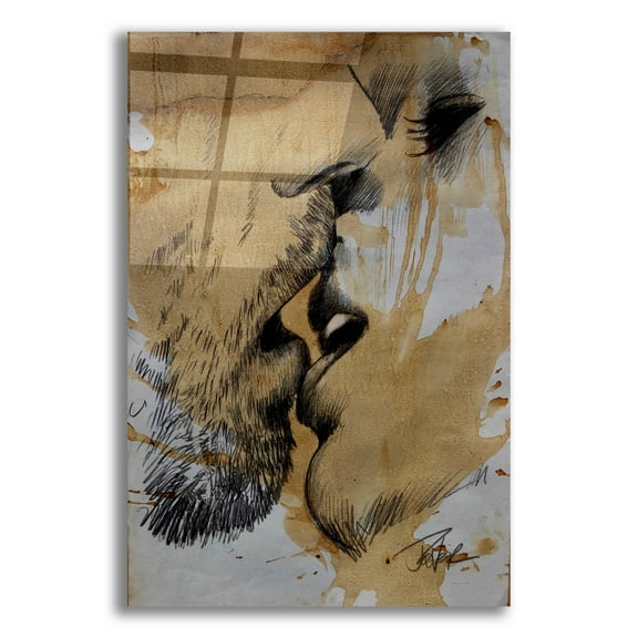 Epic Art 'Now Or Never' by Loui Jover, Acrylic Glass Wall Art, 12"x16"