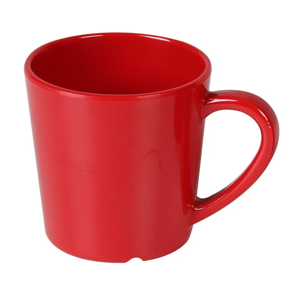 Excellante Color Pure Red melamine dinnerware collection 3.125 mug - 7 oz, comes in dozen