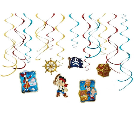 Jake And The Never Land Pirates Hanging Party Decorations 12pc