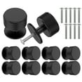thumbnail image 4 of Wekvgz 10pcs Matte Black Cabinet Knobs for Kitchen Cabinets & Dresser Drawers,Round Single Hole Knurled Hardware Handles Pulls,Cupboard Drawer Knob, 4 of 10