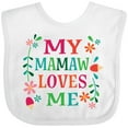 thumbnail image 3 of Inktastic Mamaw Loves Me Girls Apparel Girls Baby Bib, 3 of 4