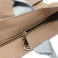 thumbnail image 4 of Wrapables Canvas Tote Bag for Women, Casual Cross Body Shoulder Handbag, Chocolate, 4 of 5