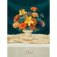 thumbnail image 3 of Ramo de flores artificiales Serwalin, color verde azulado y naranja quemado, 3 of 8