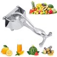 thumbnail image 1 of HAHADAXA Stainless Steel Manual Juicer Lemon Press Squeezer,Heavy Duty Hand Press Lemon Orange Juicer,Fruit Juicer Citrus Extractor Tool, 1 of 7