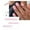 A, variant on French Tip Press-On Nails, Almond, Solid Color,Short, 24 Count,K