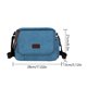 thumbnail image 5 of Bolso bandolera Sac à bandoulière pour femme Sac cartable en toile Couleur unie Loisirs quotidiens (Bleu), 5 of 8