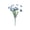 Blue, variant on Plastic Artificial Flower Yellow 12.6 In Single Stem For Wedding Decor Living Room Table Centerpiece