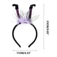 thumbnail image 3 of Pompotops Halloween Decorations-witch Headbands- Hair Bands- Makeup-dance Props-party Decorations, 3 of 5