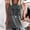Gray, variant on Womens Spring Tops Gray Quotes Sleeveless Crew Neck Casual Tank Tops Tank Top XXL