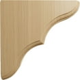 thumbnail image 3 of Ekena Millwork 1 3/4"W x 5 1/2"D x 5 1/2"H Stratford Wood Bracket, Cherry (2-Pack), 3 of 4