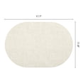 thumbnail image 6 of Unique Bargains 6pcs Oval Faux Leather Placemats Beige 17.7"x11.8", 6 of 6