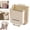 Milky white, variant on Hanging Kitchen Trash Can Collapsable Transparent, Foldable Waste Bin for Door Space Saver