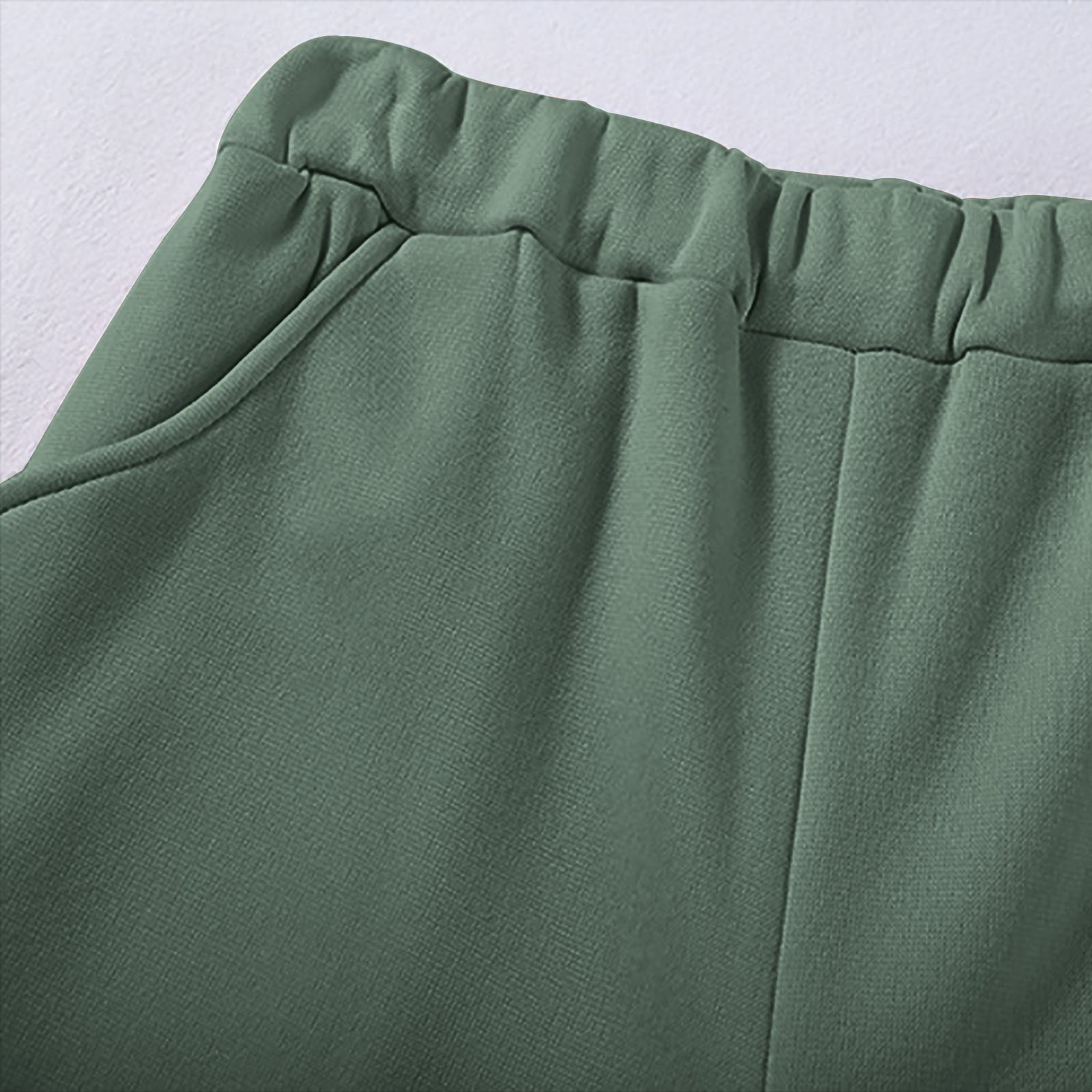 ibuvkizy Two Piece Sets for Women Fall Winter Solid Color Long Sleeve Hooded Sweatshirt and Pant Tracksuit Sport Suit Green,M