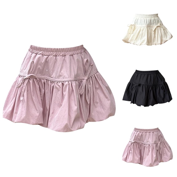 Girls Dresses Casual Kids Skirt with 3D Bow Hem Design for Daily Wear Age 2-14 Spring Summer Fall Outfits for Little Girls and Teenagers Fashion