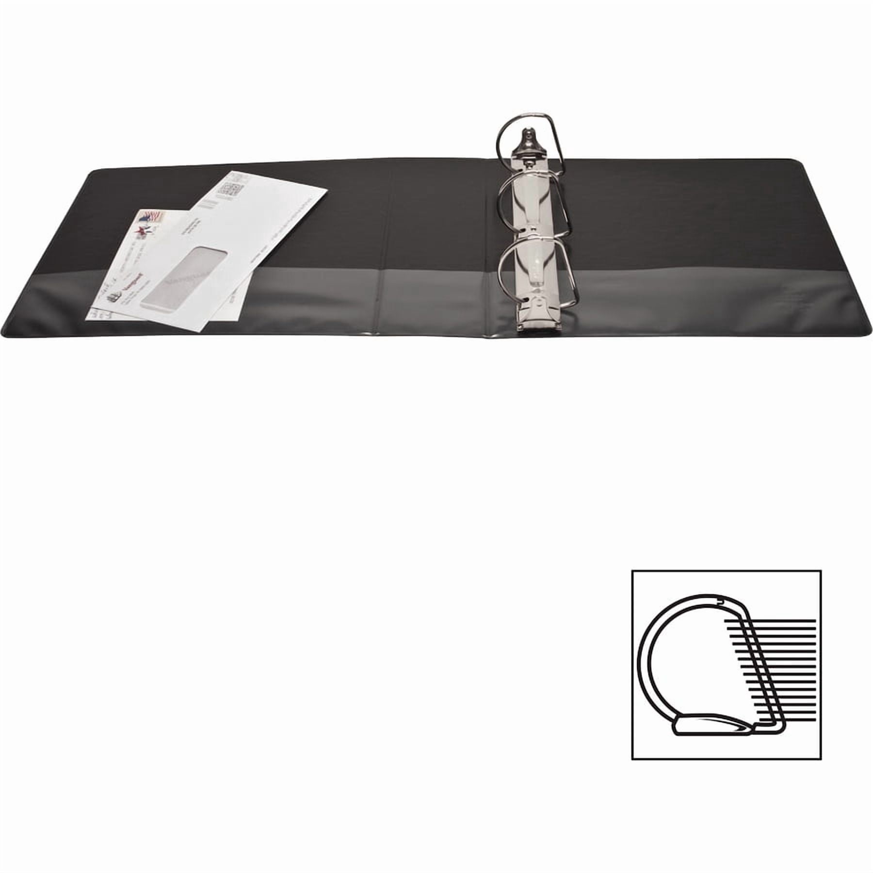 Business Source D-Ring View Binder 3" Capacity 11x8-1/2" Black 28449