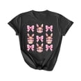 thumbnail image 1 of Mujeres Pantalones Cortos de Manga Corta Impresa Floral Cuello Redondo Superior / Camisa Poliéster, Blusa Casual de Moda para el Uso Diario Del Hogar, 1 of 5