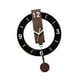 thumbnail image 3 of Reloj de pared acrílico decorativo silencioso sin tictac redondo nórdico colgante reloj hogar Negro, 3 of 9