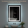 thumbnail image 6 of LUVODI Anti-Fog LED Bathroom Mirror with Dimmable RGB Multicolor Backlit Frontlit 24x32 in Rectangle, 6 of 8