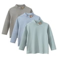 thumbnail image 3 of KYAIGUO T-Shirt Décontracté à Manches Longues pour Garçons Tout-Petits Enfants Printemps Automne Col Rond Rayures T-Shirt 1-9T, 3 of 8