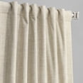 thumbnail image 4 of Toasted Tan Vintage Thermal Cross Linen Weave Blackout Curtain (1 Panel), Toasted Tan, 50W X 96L, 4 of 6