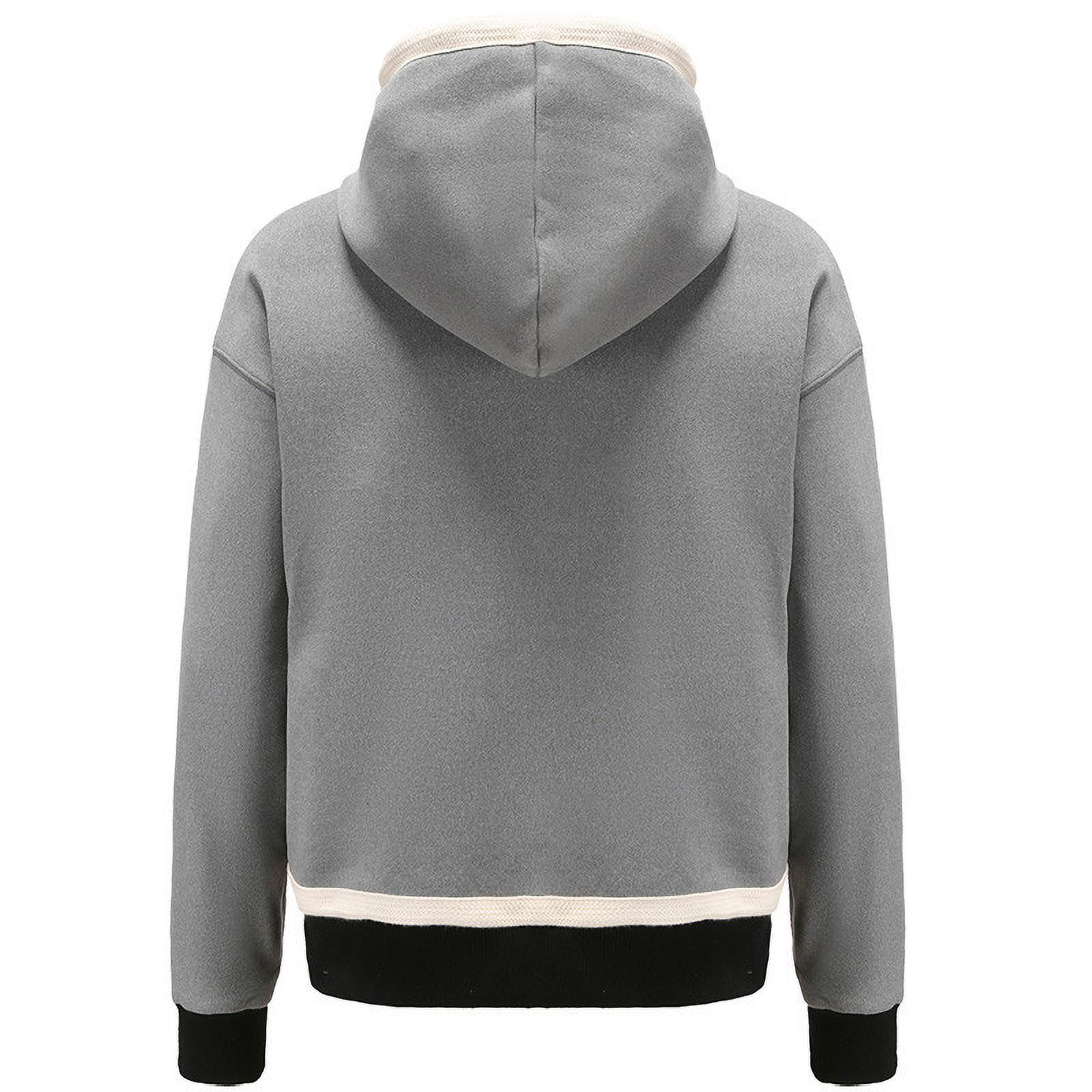 Titcea Heated Hoodie Women, 3 Adjustable Temperature 9 Heating Zones, USB Rechargeable Heated Sweatshirt with Hood Fashion Print Drawstring Warming Sweater, Gifts for Her