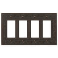 thumbnail image 1 of Amerelle 43R4VB English Garden Wallplate, 4 Rocker, Aged Bronze, 1 of 4