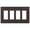 Aged Bronze, variant on Amerelle 43R4VB English Garden Wallplate, 4 Rocker GFCI, Cast Metal, Aged Bronze, 1-Pack