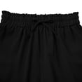thumbnail image 5 of Stephy Women's New Thin Elastic Loose Large Size Korean Version of Everything Long Trousers Casual Trousers Haren, Black, L, 5 of 8