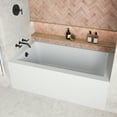thumbnail image 3 of Streamline NAL-5560-BL 60 in. x 32 in. Acrylic Left-Hand Drain Alcove Bathtub in Glossy White With External Drain in Matte Black, 3 of 10