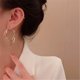 thumbnail image 4 of Pendientes de mujer Pendientes de moda Pendientes de corazón de acero inoxidable Pendientes de mujer Pendientes de corazón colgante de cristal Pendientes de mujer, 4 of 5