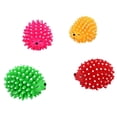 thumbnail image 2 of Cinvoph 2 Pack Dog Chew Toys, Hedgehog Latex Squeaky Ball, Durable Bite Resistant Puppy Teething Toys, Dental Cleaning Boredom Relief 2.5"x4", 2 of 7