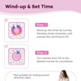 thumbnail image 3 of duomi-Countdown Timer 7.5 inch, 60 Minute 1 Hour Visual Timer for Classroom Teaching Tool Office Meeting, Mechanical Countdown Clock for Kids Exam Time Management Magnetic, Ombre Pink Macarons, 3 of 4