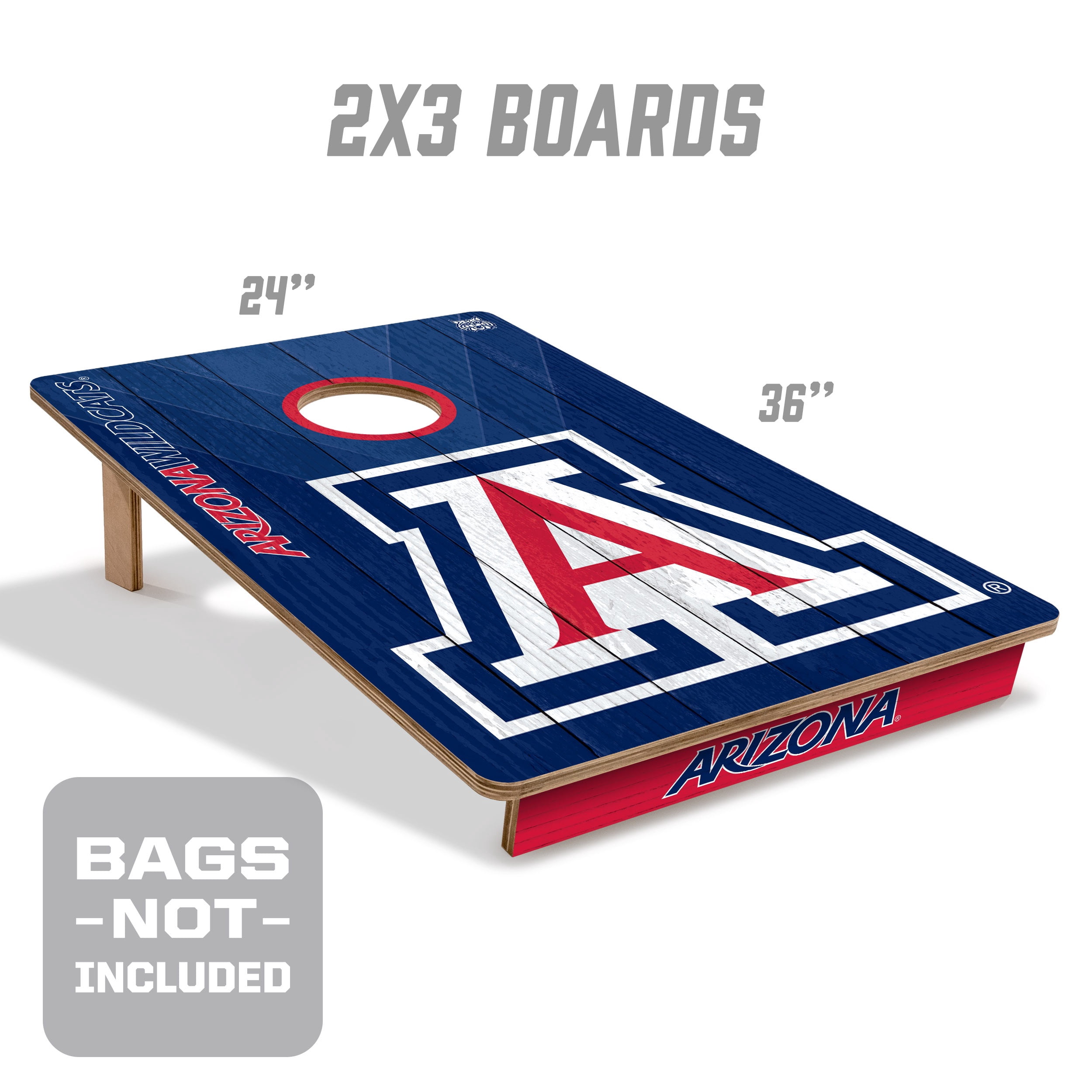 YouTheFan NCAA Arizona Wildcats 2' x 3' Cornhole Game No Bags