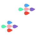 thumbnail image 1 of jesticaly 12 Pieces Balloons Weights New Year Baby Shower Decoration Color Random 1 2Set, 1 of 6