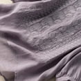thumbnail image 5 of Entyinea Women Cotton Linen Embroidered Tops Loose Fit Tunic 3/4 Sleeve Summer Blouse Shirts Boho Peasant Trendy Clothes 2024 (Purple,M), 5 of 5