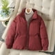 thumbnail image 4 of Chaqueta de algodón corta y gruesa para mujer, chaqueta de algodón holgada pequeña e informal para invierno, 4 of 6