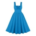 thumbnail image 1 of Robes pour Femmes, Robe Mode pour Femmes, Unie, Taille Mi-Haute, Sans Manches, à Col, 1 of 6