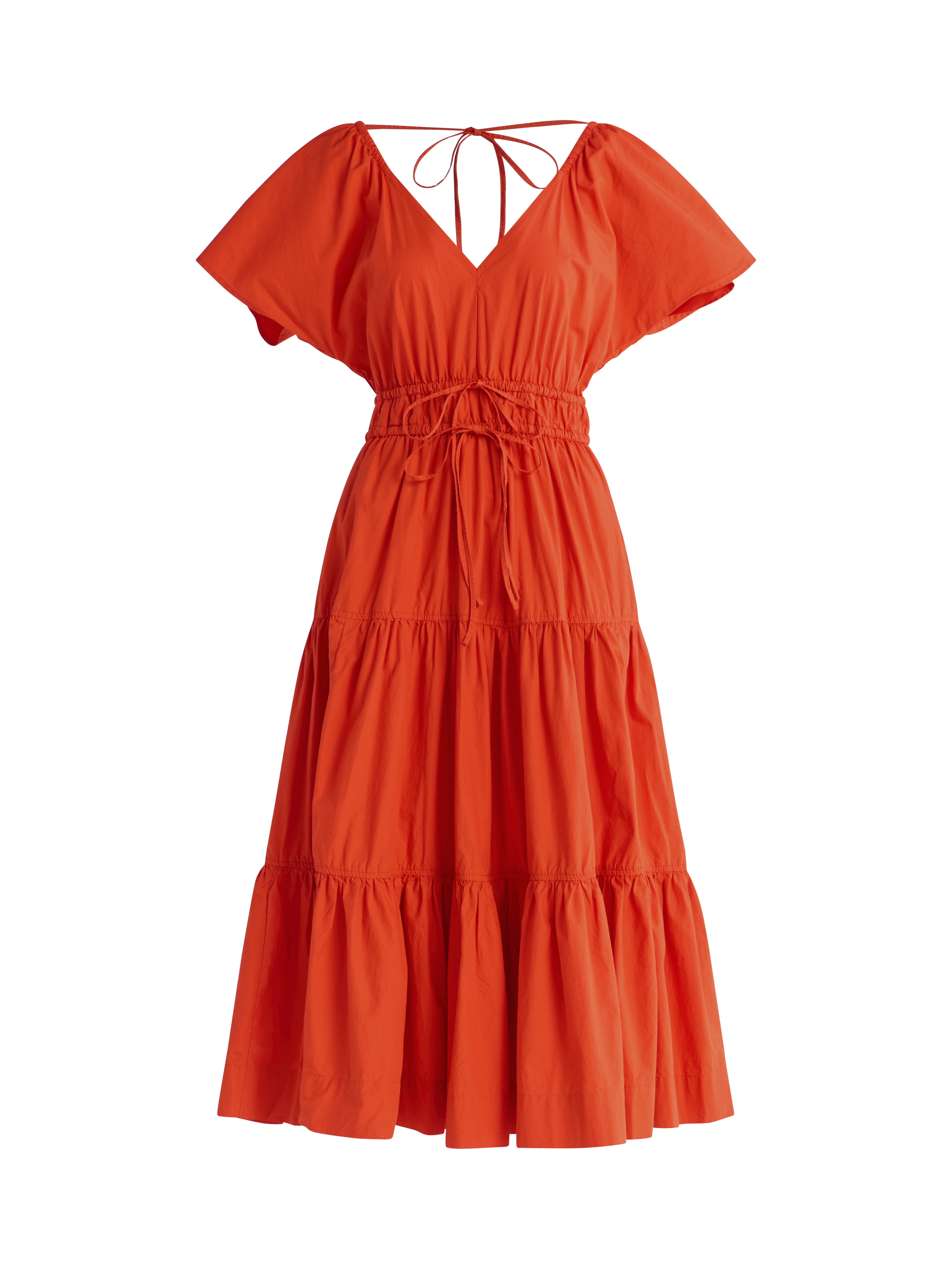 Free Assembly Women's and Women's Plus Tiered Cotton Maxi Dress, Sizes XS-4X