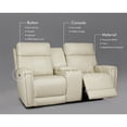 thumbnail image 2 of Dual-Power Reclining Sofa 72" Genuine Leather Power Zero Gravity Reclining Loveseat with Powered Adjustable Headrest,USB&USB-C Port, 2 of 8