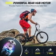thumbnail image 3 of Totem Skyline Electric Bike for Adults, 26” Ebike 350W Powerful Motor, 36V 10.4Ah Removable Battery Electric Cruiser Bike, Shimano 7-SPEED Gears, Electric City Commuter Bike, Black, 3 of 8