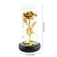 thumbnail image 3 of Light Up Rose Dome, LED Rose Lamp Decor, Romantic Ambiance & Gifting, Multi-color Metallic Rose Glass Dome Light, for Valentine Anniversary Home Decor, 3 of 6