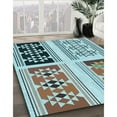 thumbnail image 2 of Ahgly Company Indoor Rectangle Patterned Blue Lagoon Blue Area Rugs, 5' x 8', 2 of 6