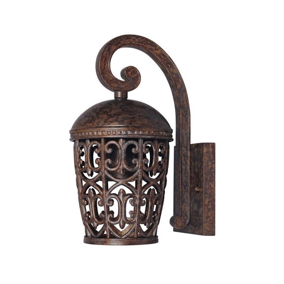 Open Box 97591-BU-Designers Fountain-Amherst - One Light Outdoor Wall Lantern Burnt Umber Finish
