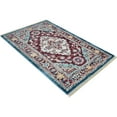 thumbnail image 3 of Rugsotic Carpets Machine Woven Crossweave Area Rugs - 1'8''X2'10'', Rectangle,Red,Classic Oriental Traditional , Low Pile Machine Made Area Rugs For Living Room, Bed Room (M00084), 3 of 6