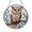 Acrylic 3.5 Inch, variant on Wise Owl Window Sun Catcher, Bright Stained Glass Style Hanging Decor, Nature Gift