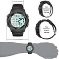 thumbnail image 6 of Men Digital Sports Watch with Waterproof, Stopwatch, Alarm & Dual  for Outdoor Activities, 6 of 7