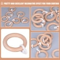 thumbnail image 6 of 6 Pcs Curtain Ring Rings Home Decor Circular Rod Shower Circle Wood Round Wooden Buckle, 6 of 6