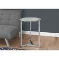 thumbnail image 2 of Monarch Specialties Accent Table - Hexagon, Grey Cement, Chrome Metal, 2 of 3