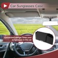 thumbnail image 2 of Estuche para Gafas de Sol del Coche Unique Bargains con Soporte Magnético Universal para Parasoles de Gafas de Sol para Coche de Cuero PU Negro 18.5x8cm, 2 of 7
