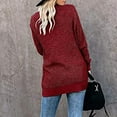 thumbnail image 2 of Patlollav Winter Womens Solid Long Cardigan Outwear Tops Jacket Sweaters With Pocket, 2 of 6